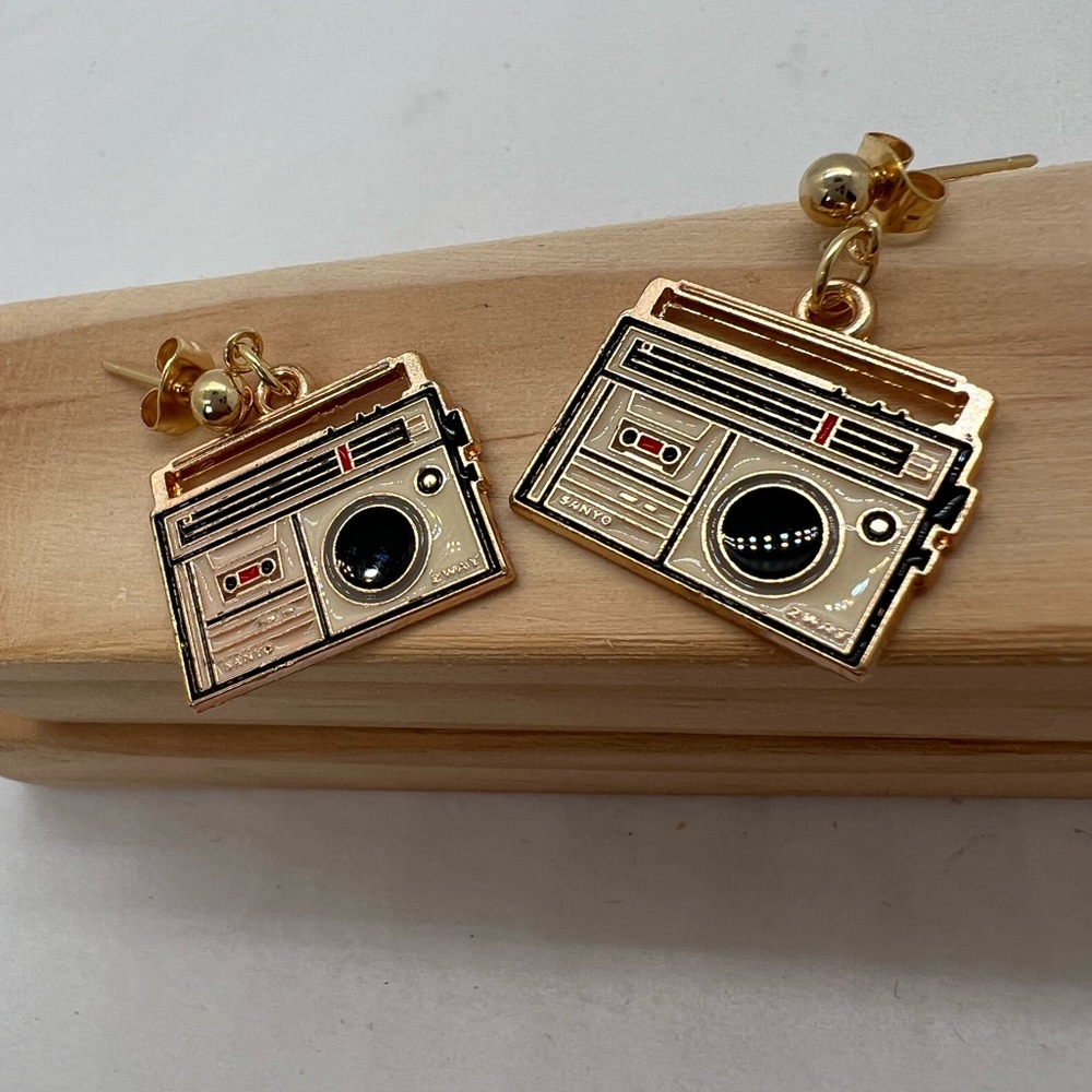Retro Radio Earrings